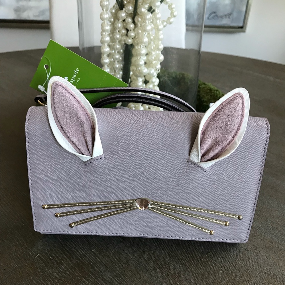 Kate spade rabbit winni clutch new with tag